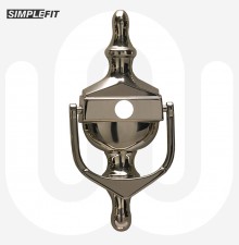 Simplefit Face Fix Urn Door Knocker with Hole for Door Viewer – Large